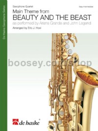 Main Theme From Beauty and The Beast (Saxophone Quartet Score & Parts)